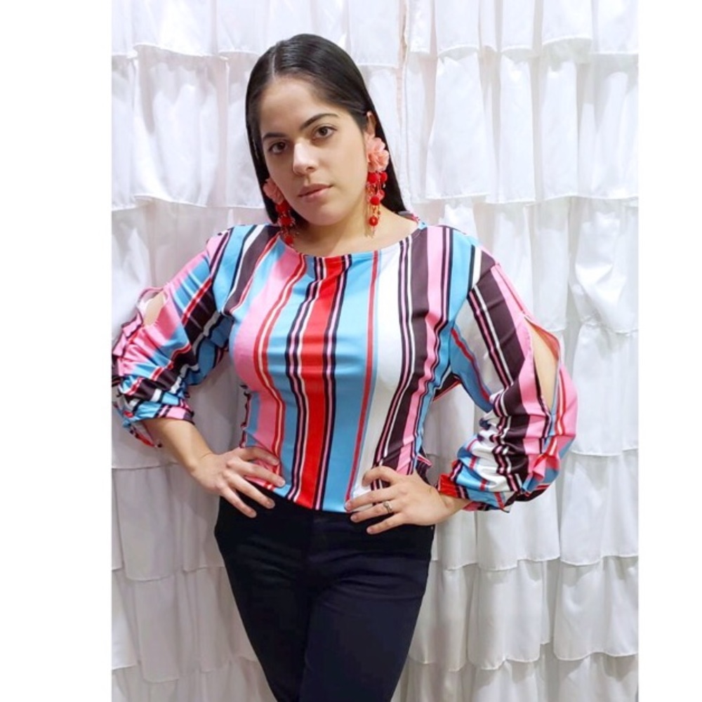 Stripe Crush Top Available - S, M, L